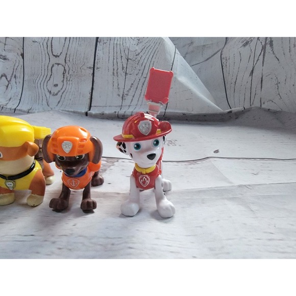Paw Patrol Figures Chase Marshall Rocky Ruble Zuma Cake Topper Figures - Picture 7 of 7